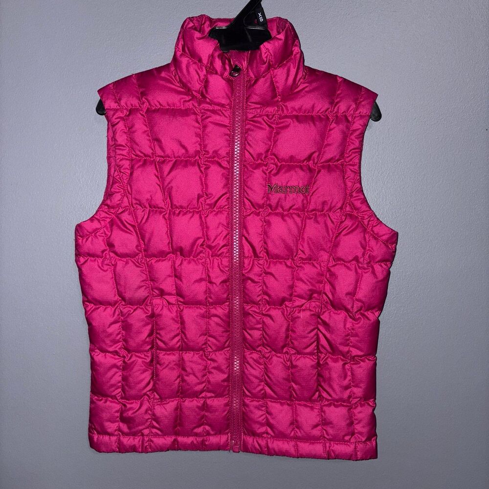 Marmot Duck Goose Puffer Vest Kids Girls XS Pink